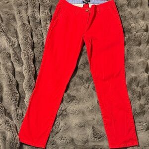 Nautica women’s Vibrant Red straight leg jeans
